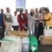 North West agriculture MEC Manketsi Tlhape featured with Dr Poncho Mokaila, Baruti and governmental officials handing over production inputs to farmers during the launch of the annual planting season in Welverdiend.