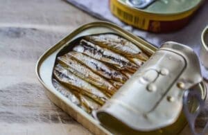 Oily fish such as salmon and sardines is rich in Omega 3.
