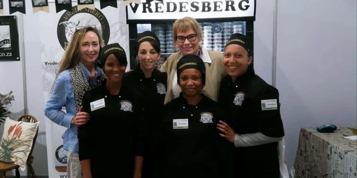 From left to right: Lizma van Zyl, Ruby-Ann Sampson, Karen van der Merwe, Geraldine Heugh, Zelda le Grange and Monica Banda at 2018 SA Cheese Festival.