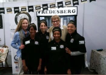 From left to right: Lizma van Zyl, Ruby-Ann Sampson, Karen van der Merwe, Geraldine Heugh, Zelda le Grange and Monica Banda at 2018 SA Cheese Festival.