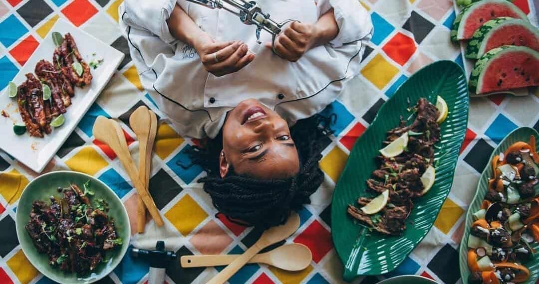 Chef Naledi is a chef and cooking instructor offering private lessons in the student's home. Photo: Supplied/Stroopsoet Photography