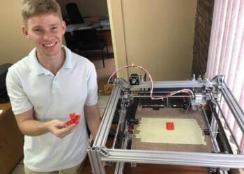 Abel Nortje, designed and build his own 3D printer as part of a student employee programme offered by South African farming enterprise ZZ2.