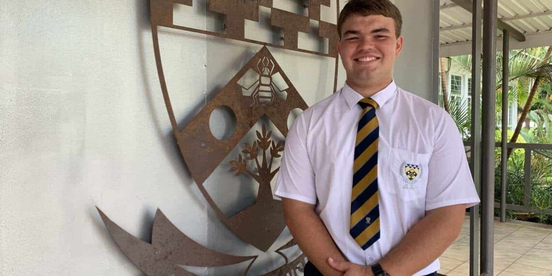Stefan Corbett, the head boy of Merensky High School in Tzaneen, Limpopo. Photo: FoodForMzansi.co.za