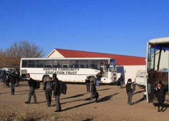 Transportation from widespread farms around Colesberg is one of the Hantam Community Education Trust’s greatest expenses. Photo: Chris Marais