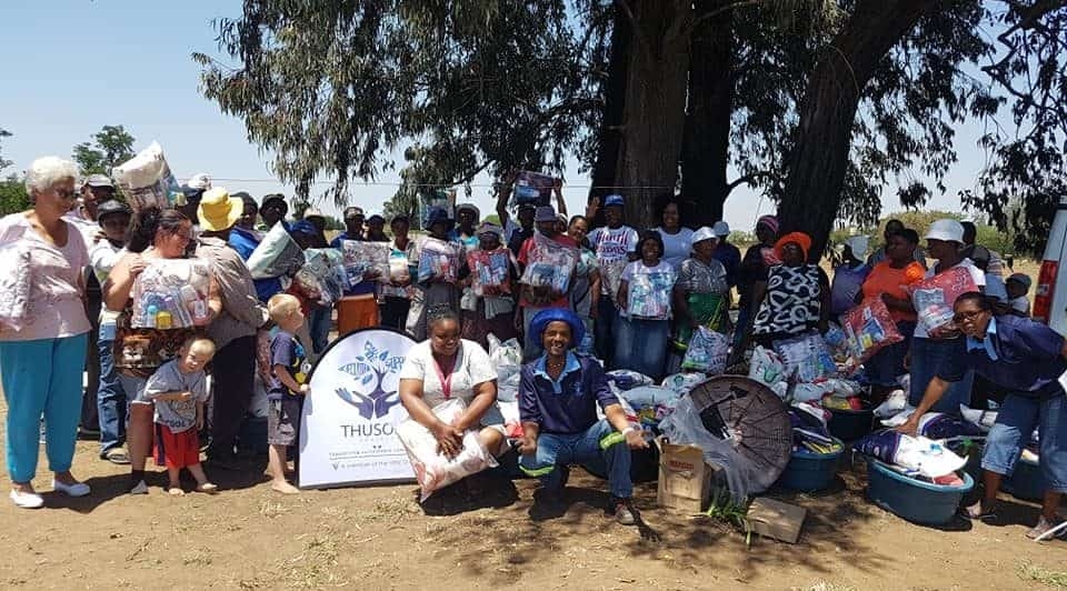 Thusong Projects food hamper donation to meals on wheels beneficiaries in the Vaal area.
