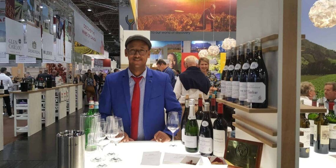 WineFARMacist, Heinrich Bothman in Düsseldorf in Germany for the 25th edition of the ProWein trade fair in 2019.