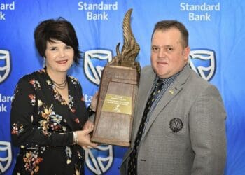 Free State Agriculture’s 24th Young Farmer of the Year Herman Janse van Rensburg and his wife Huibrè.