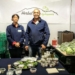 Herbal View Hydroponics directors, Basil Williams and Caroline Williams (sister), exhibiting at the annual South African Cheese Festival. Photo: Supplied/Food for Mzansi.