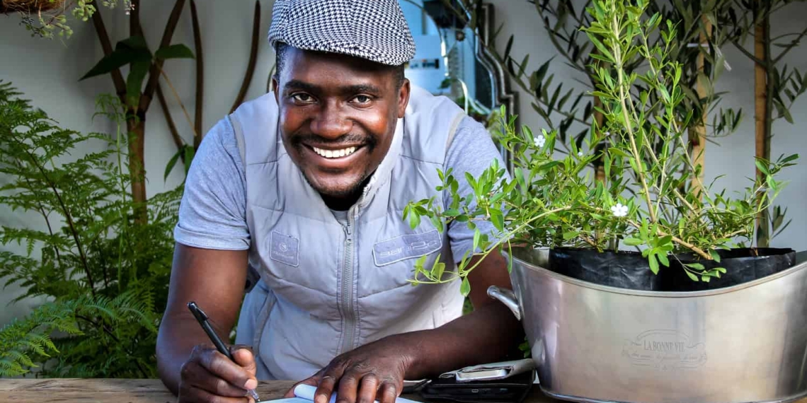 Zimbabwean born, Witness Machana is the nursery manager at Themba Trees in the beautiful Elgin Valley, Western Cape Province.
