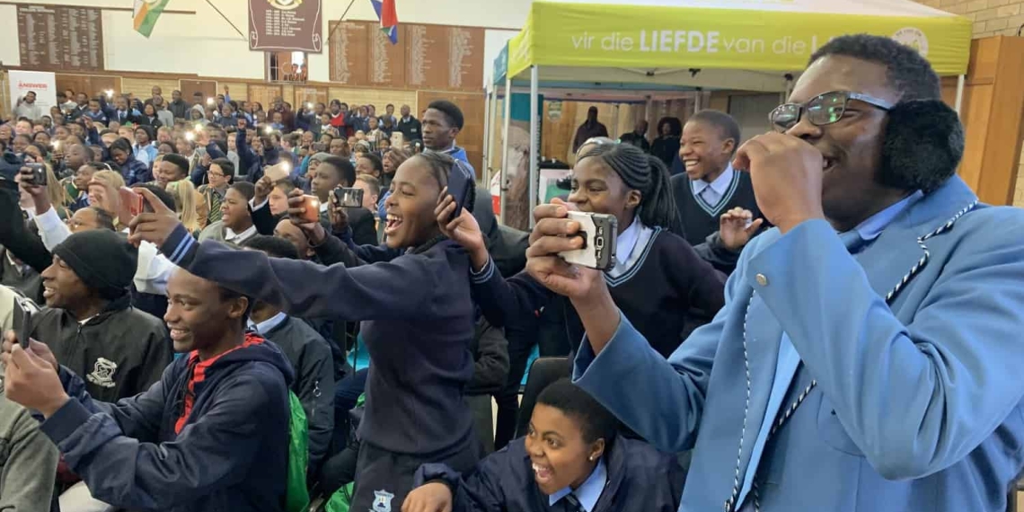 Learners attending the Food For Mzansi Agri Career Roadshow last year.