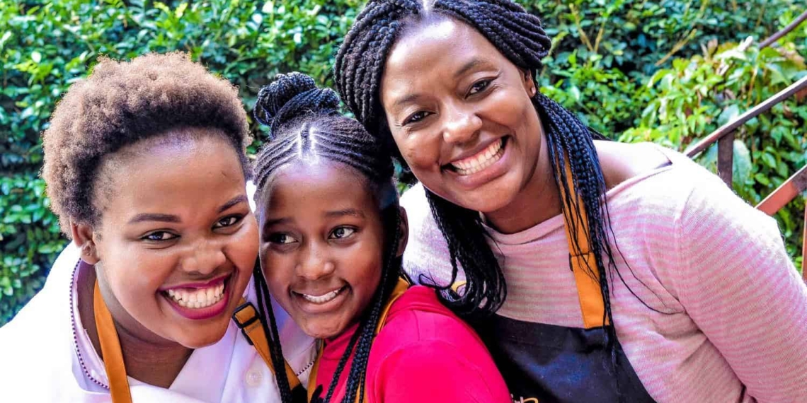 What started with a food blogger's home passion has turned into a successful catering company, Vanilla Scented Kisses. Vanessa Dossi (left) pictured with participants at a cooking class at the Blackcurrant Cooking Studio in Maboneng, Johannesburg.