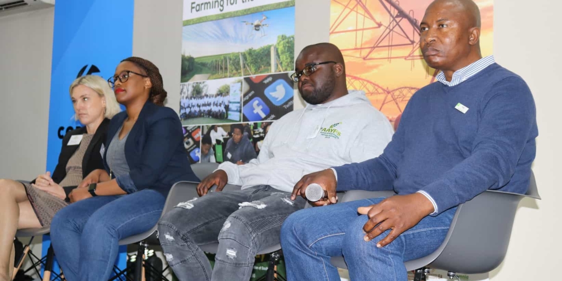 The third panel discussion at the fourth Annual AFASA Young Farmers Summit focused on running profitable agribusinesses. From left is Bridgit Evans (SAB Foundation), Thabi Nkosi (Agribusiness Investment Strategist), Tumelo Siliga (Young Farmer) and Vusi Mlambo (RSA Group).