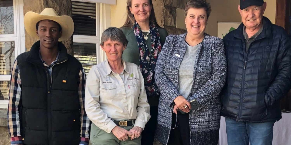 Future Farmers Foundation and Sernick Group at the launch of the new partnership. Pictured from left to right: Wiseman Memela, Judy Stuart, Isabel Boshoff, Petro Naudé and Nick Serfontein.