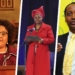 From left to right: Free State Premier Sisi Ntombela, AFASA president Dr Vuyo Mahlati and South African businessman, Patrice Motsepe.
