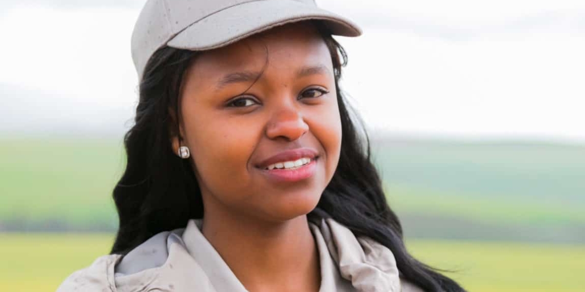 FarmsSol beneficiary: 24-year-old Njabulo Mbokane farms with yellow maize and non-GMO crops in Mpumalanga and has also expanded into livestock.