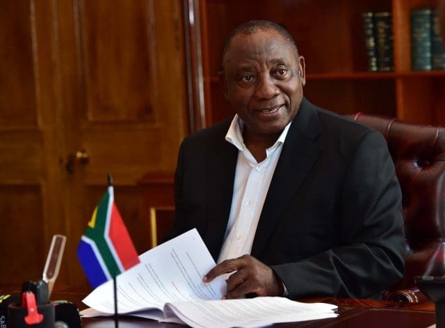 Pres. Cyril Ramaphosa addressed the nation about its risk-adjusted covid-19 strategy earlier this evening. Photo: @GovernmentZA