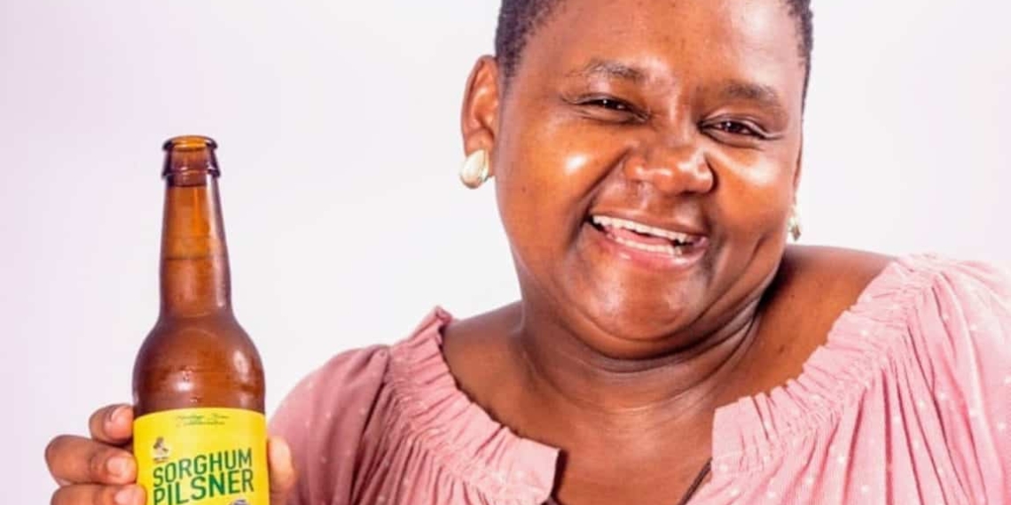 Apiwe Nxusani-Mawela gave new meaning to umqombothi with her craft beer version of the famous traditional beer. Photo: Supplied/Food For Mzansi