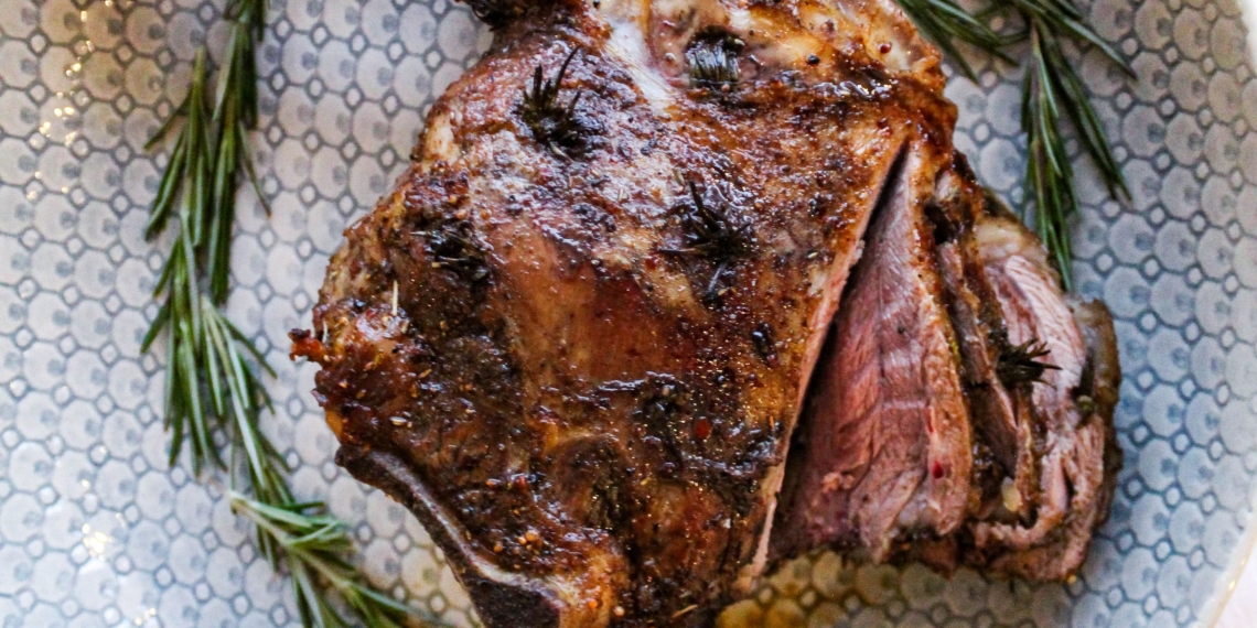 Leshoto's Leg of Lamb can be enjoyed with a side of pommes boulangere.