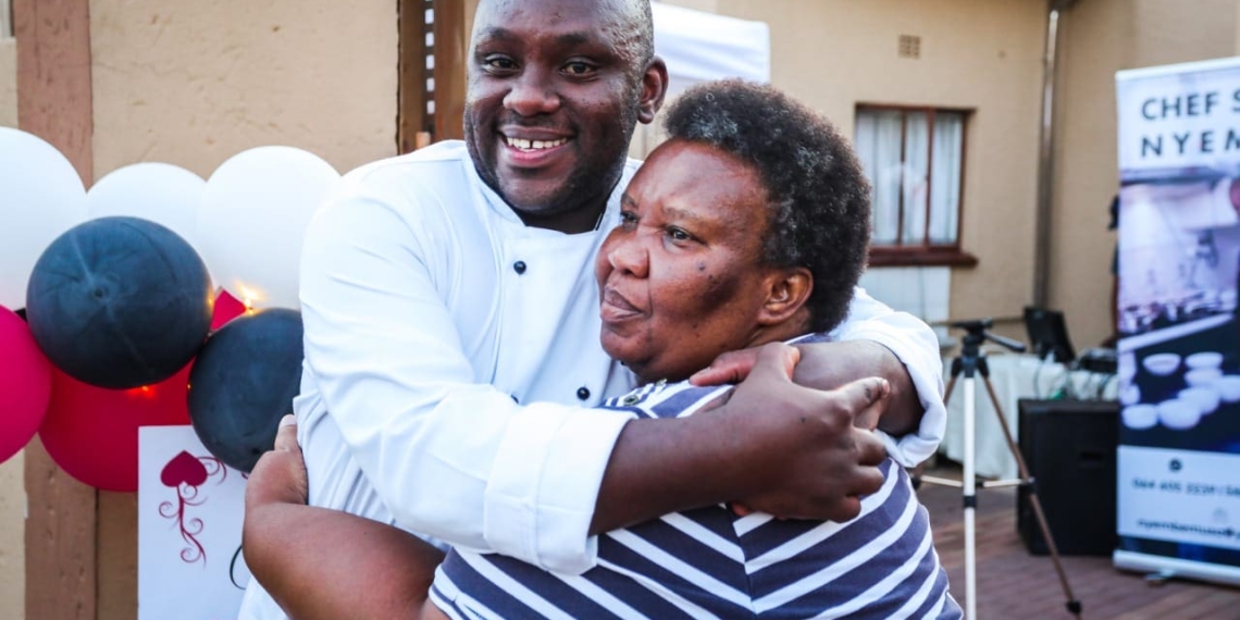 Sibu Nyembe and his mother - Zodwa.