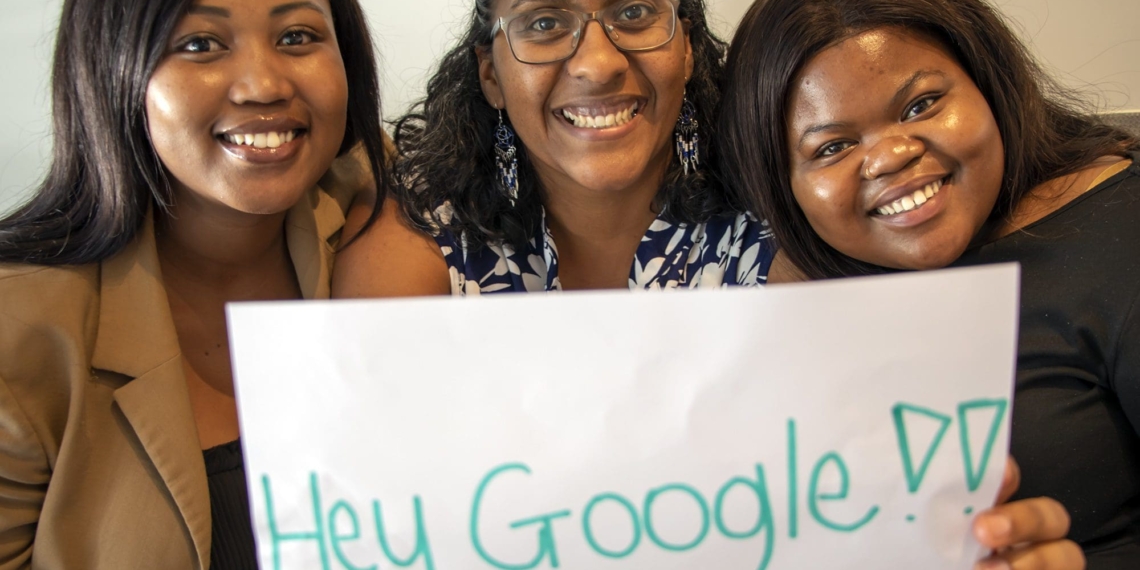 In 2020, Food For Mzansi was selected as one of only two South African news organisations to receive support from the Google News Initiative. The news was celebrated by Food For Mzansi editor: audience and engagement Dawn Noemdoe (middle) and journalists Sinesipho Tom and Noluthando Ngcakani. Photo: Food For Mzansi