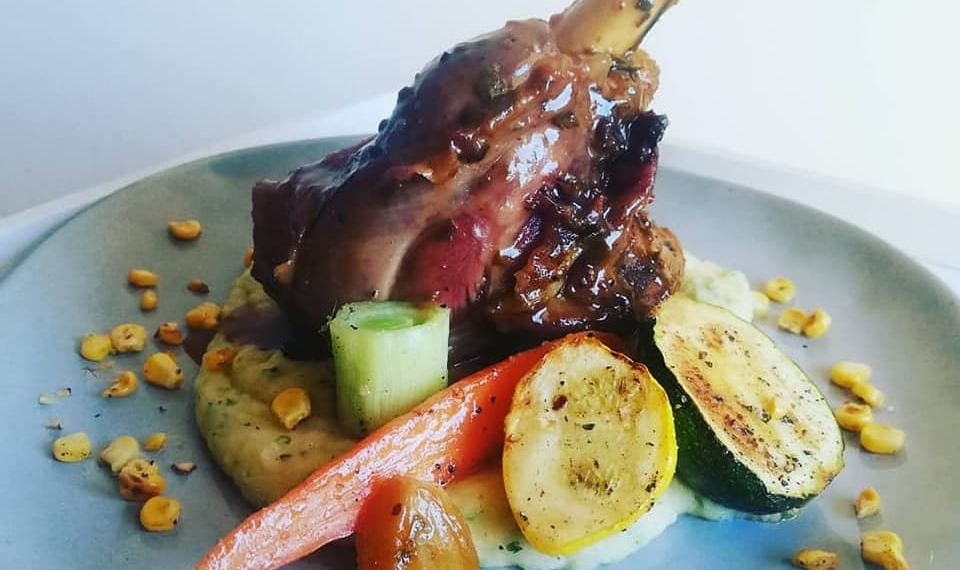 'Cold Joburg' - a lamb shank and mash potato prepared by Chef Tefo Mokgoro.