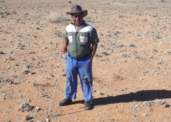 Ettiene van Wyk, a sheep farmer from Marydale in the Northern Cape: Photo: Supplied