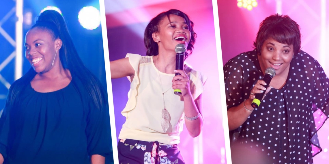 Pictured in action are the top three winners of the 2019 AGT competition, (from left) Nonkululeko Sambo, Magdalene Philander, and Zenobia Pietersen. Photo: Supplied