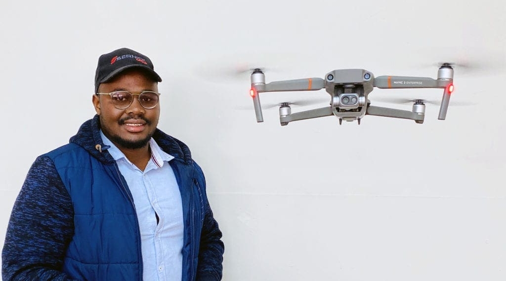Boyzie Gabuza spearheads the Sernick Group's drone research, focusing on cattle detection, weight management, cattle movement, pasture management and minimising livestock theft. Picture: Supplied