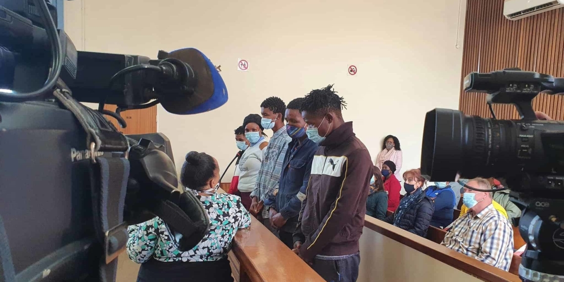 The suspects in the Hartswater triple farm murder have all rejected an offer of bail and were charged with three counts of murder, kidnapping, and robbery each. Photo: Supplied