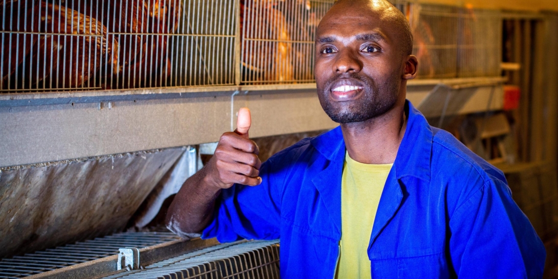 Becoming successful starts with a love for farming, says Andile Praiswell Luthuli, owner of Hatchery SA Farm in KwaZulu-Natal. He was trained by the World Poultry Fund in partnership with KZNPI. Photo: Supplied