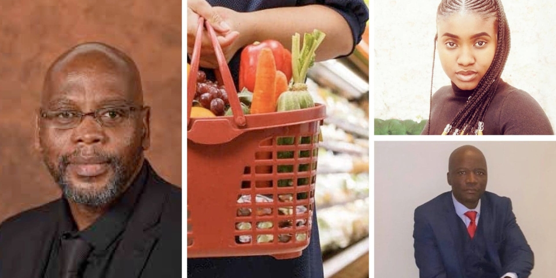 Pictured from left are Sdumo Dlamini, deputy minister of agriculture, land reform and rural development, (top right) Tracey Malawana, founder of Healthy Living Alliance and (bottom right) Sediko Rakolote, group head of sustainability and stakeholder relations at Bushveld Minerals. Photo: Supplied.