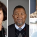 Pictured from left are Barbara Creecy, the minister of fisheries, forestry and the environment, Nkosi Zwelivelile Mandela, chairperson of the portfolio committee on agriculture, land and rural development, (top right) Gunter Schultz, Baleia Wines winemaker and general manager and (bottom right) Christo Pienaar, chairperson of the SA National Wine Show Association. Photo: Supplied.