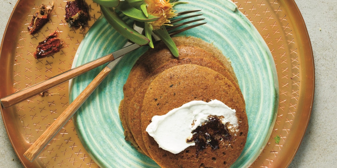 Dr Anna Trapido celebrates that South African staple, sorghum, in an unconventional way with these fluffy flapjacks from the cookbook Eat Ting. Photo: Supplied