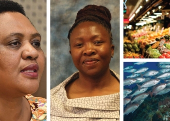 Pictured (from left) are Thoko Didiza, the minister of agriculture, land reform and rural development and Desbo Mohono, North West MEC for agriculture and rural development. Pictures: Supplied.