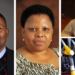 Pictured from left are Nkosi Zwelivelile Mandela, chairperson of the portfolio committee on agriculture, land and rural development, Makhotso Sotyu, deputy minister of environment, forestry and fisheries, and (top right) Brendan Horner, deceased Free State farmer manager. Photo: Supplied.