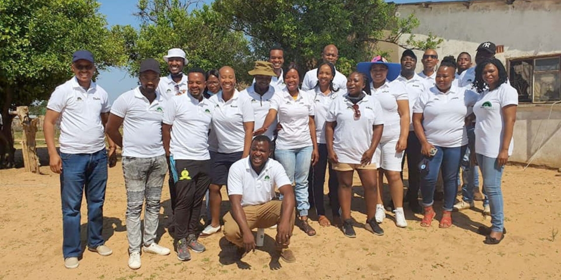Ellen Mokau (35) has banded a group 30 small-scale farmers together through a poultry stokvel she calls Isondo Farmers. Photo: Supplied