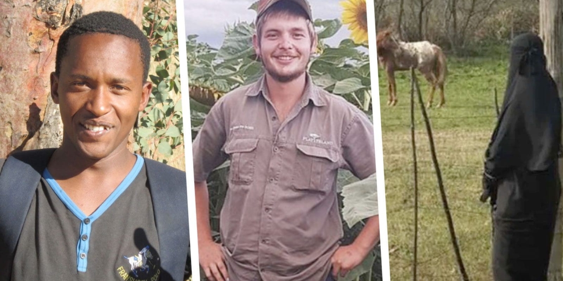 Three lives wasted in the recent upsurge in farm attacks in South Africa are (from left) Molefe Ralebenyn, who was stabbed to death on a remote part of a farm along the Lesotho border, Brendin Horner, who was found murdered and tied to a pole with a rope around his neck and Zakiyyah Ahmedjan Ismail, who was pregnant when she was killed in a KZN farm attack. Photo's: Supplied