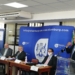 Pictured from the left is, respectively, Agri Western Cape’s chief executive and president, Jannie Strydom and Cornie Swart, Agri SA president Pierre Vercueil, Western Cape minister of agriculture Dr Ivan Meyer and Christo van der Rheede, newly appointed executive director of Agri SA.