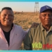 In the first episode of "Vir die liefde van die land", hosts Ivor Price and Piet Potgieter introduces viewers to Samson Mahlaba, a farmer who worked as a labourer for 50 years. Photo: Supplied.