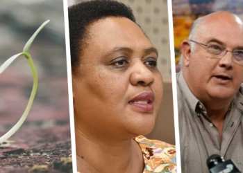 Pictured (from left) Thoko Didiza, minister of agriculture, land reform and rural development and president of the World Farmer’s Organisation (WFO), Theo De Jager. Photo: Supplied