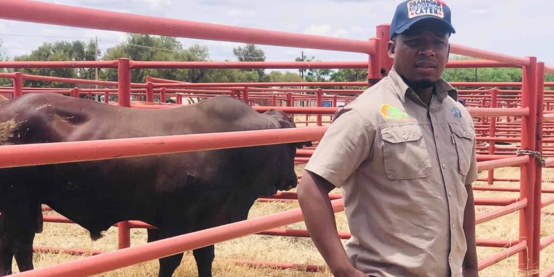 Olerile Lekgetho, a livestock and vegetable farmer from Taung in North West. Photo: Supplied/Food For Mzansi
