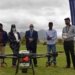 Dr Ivan Meyer, the Western Cape minister of agriculture, with Daine Fredericks, Teneale Marthinus, Thurmarr van Wyk and Adri van Ravensway. Photo: Supplied