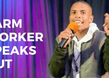 Jason Baartman, an upcoming rapper and production assistant in the apple nursery division of Laastedrif Agri in Ceres in the Western Cape. Photo: Supplied