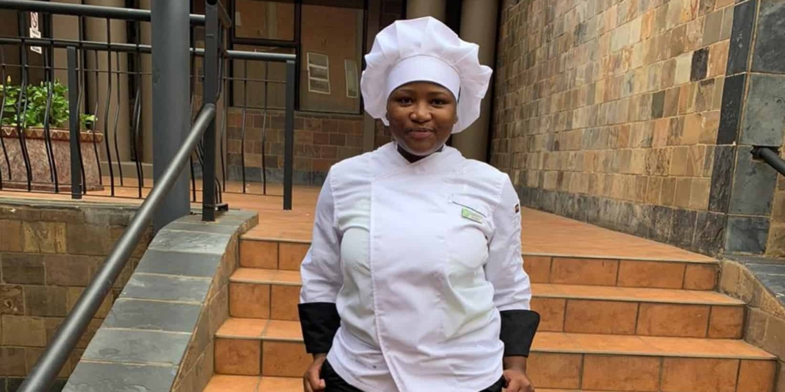 Student. Basetsana Duiker is on the fast train towards building the catering business of her dreams. Photo: Supplied