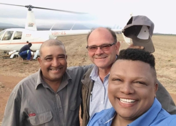 Award-winning farmer Aldrin Lawrence was featured on “For the love of the land”, the popular eTV and VIA television show hosted by Food For Mzansi co-founder Ivor Price and Piet Potgieter from VKB. Photo: Food For Mzansi