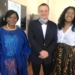 Stellenbosch University law professor Thuli Madonsela, prof. Erwin Schwella from the Hugenote Kollege School of Social Innovation and Food For Mzansi editor: audience and engagement, Dawn Noemdoe: Photo: Food For Mzansi