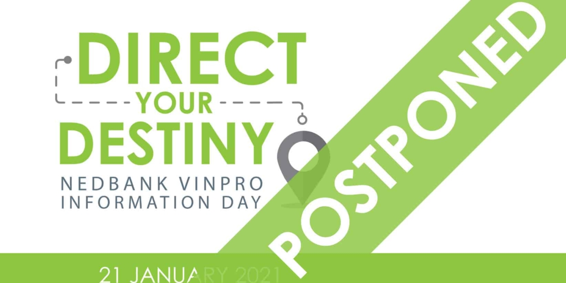 The Nedbank Vinpro Information day has been postponed and a new date is yet to be confirmed. Photo: Supplied.