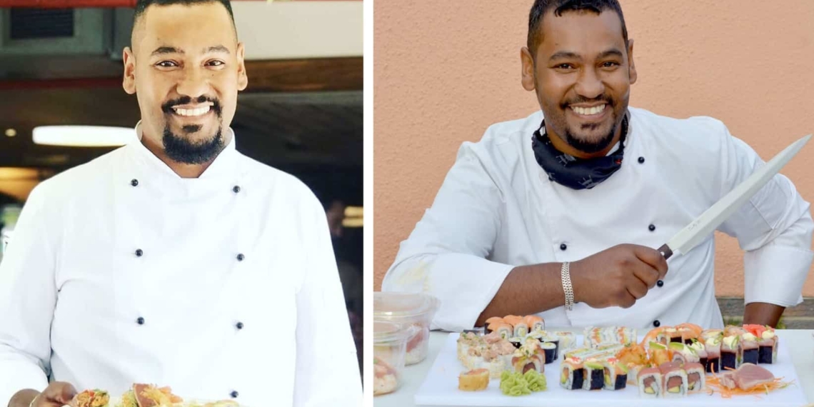 In the thick of the national lockdown, Maruwaan Christians (30) created an exciting food business he proudly calls Sushi Fundi. Photo: Supplied
