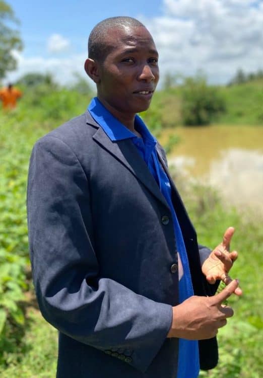 James Konde manages farmer training and app development for the Haller Farmers App in Mombasa, Kenya. Photo: Supplied