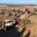 About 80 farmworkers who were transported on the back of a truck were involved in an accident near Paarl in the Western Cape today. Photo: Farm Watch